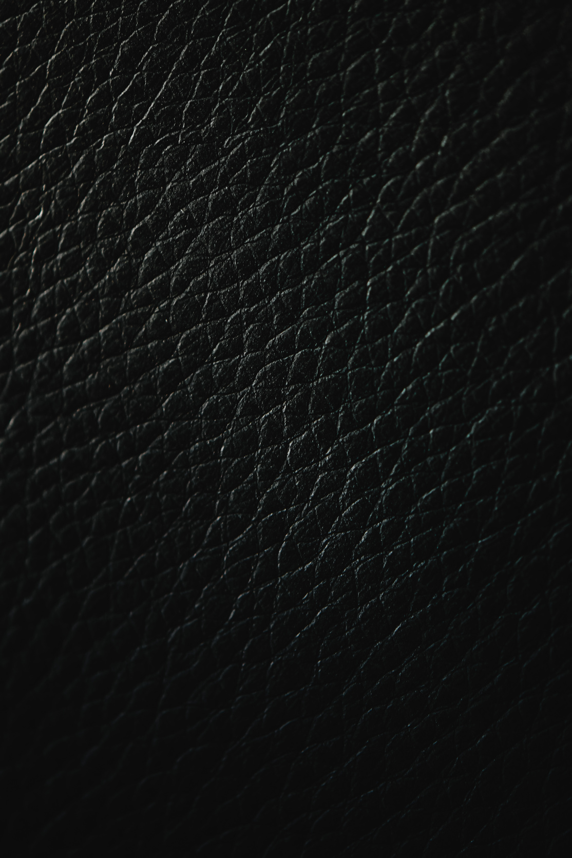 Macro Shot of Black Leather